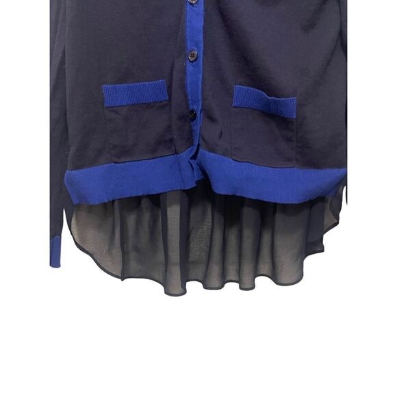 CAbi 5016 'Michelle' Navy Blue Cardigan Sweater Size Large - Picture 5 of 7